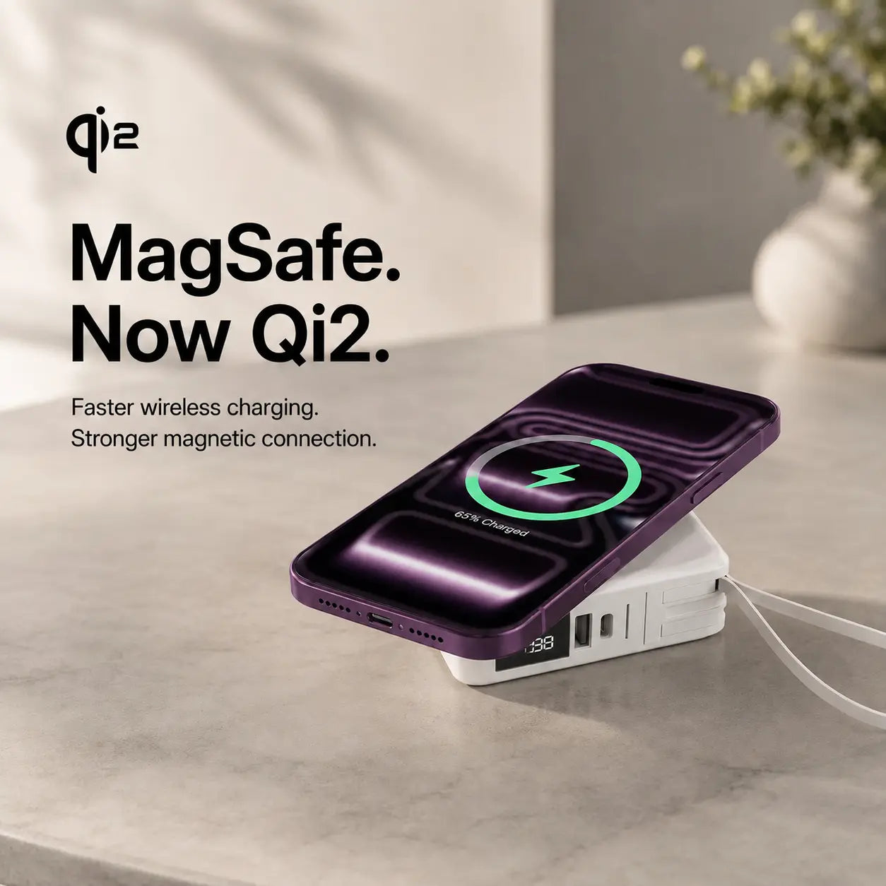 wireless magnetic power bank for iphone
