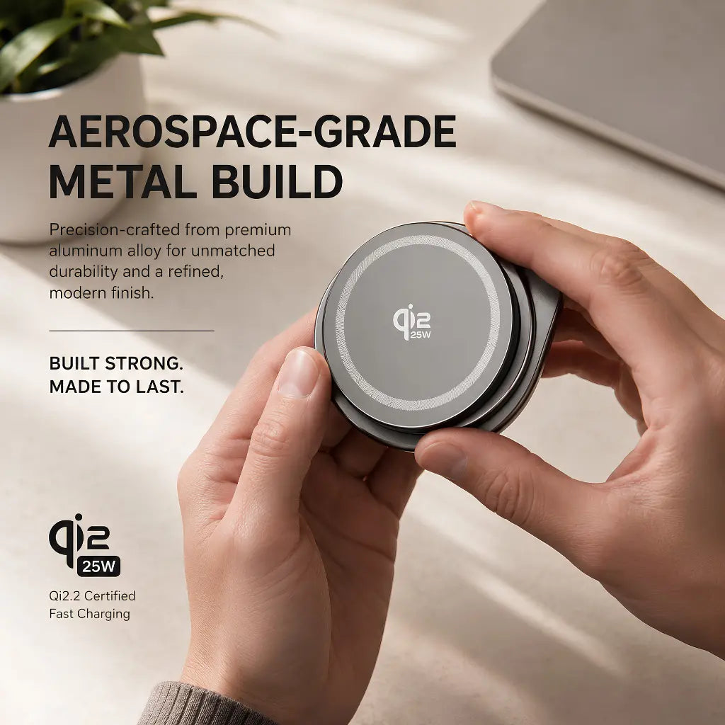 Qi2 3-in-1 wireless charger for phone, watch and earbuds