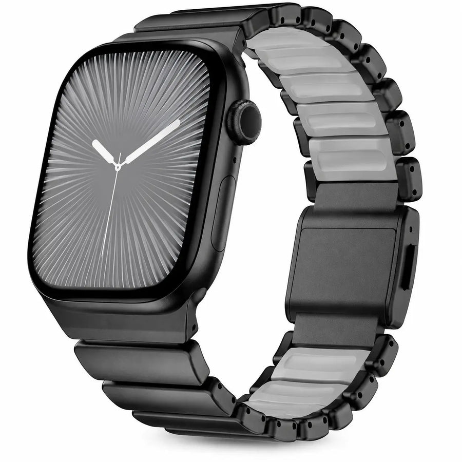 stone gray apple watch ultra black titanium strap