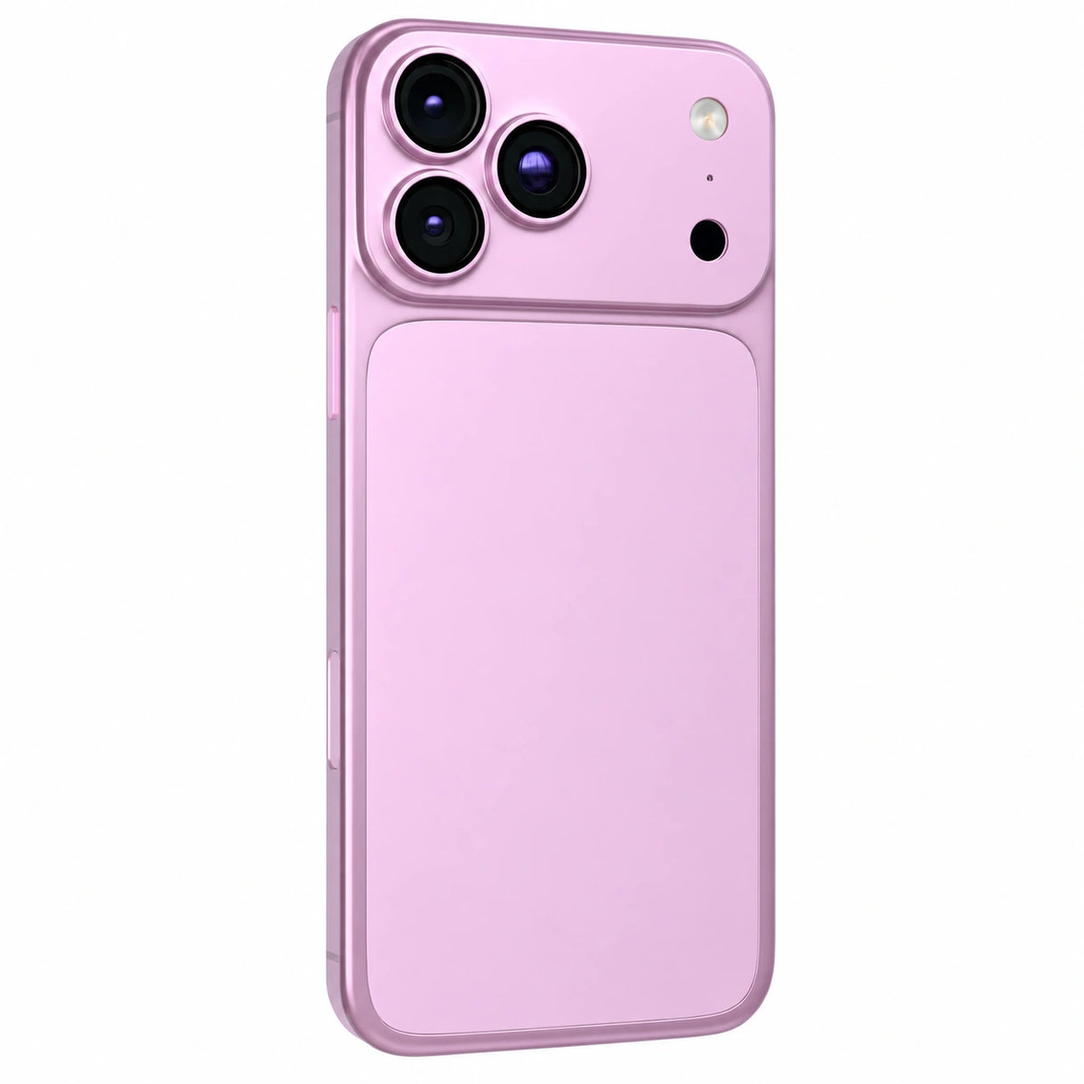 Blush Pink magnetic protective phone backplate installed on a phone #color_Blush Pink