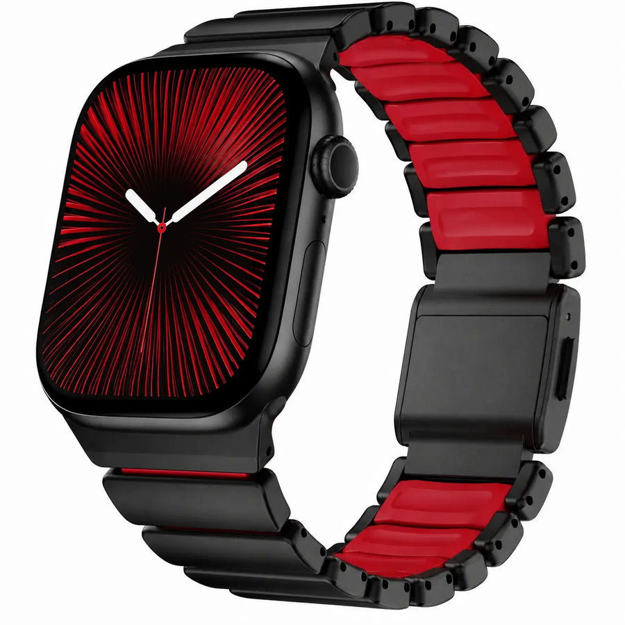 cherry black titanium apple watch strap