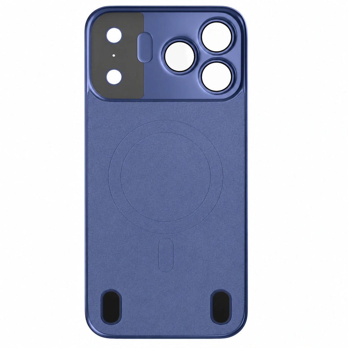 Deep Blue magnetic protective phone backplate showing the interior surface #color_Deep Blue