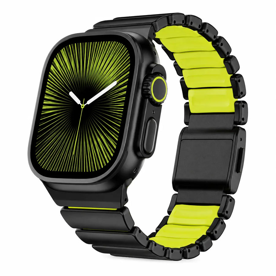 apple watch ultra black titanium band forest green