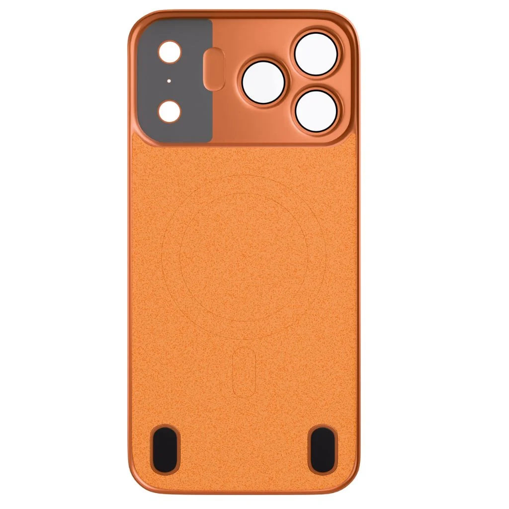 Cosmic Orange magnetic protective phone backplate showing the interior surface #color_Cosmic Orange