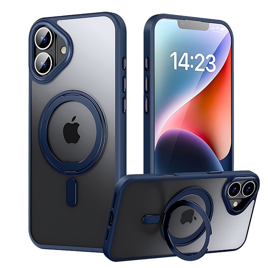 Magnetic Case with Kickstand for iPhone