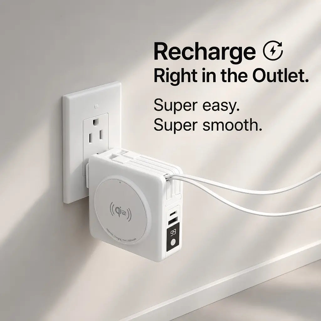 portable magnetic battery pack 10000mah