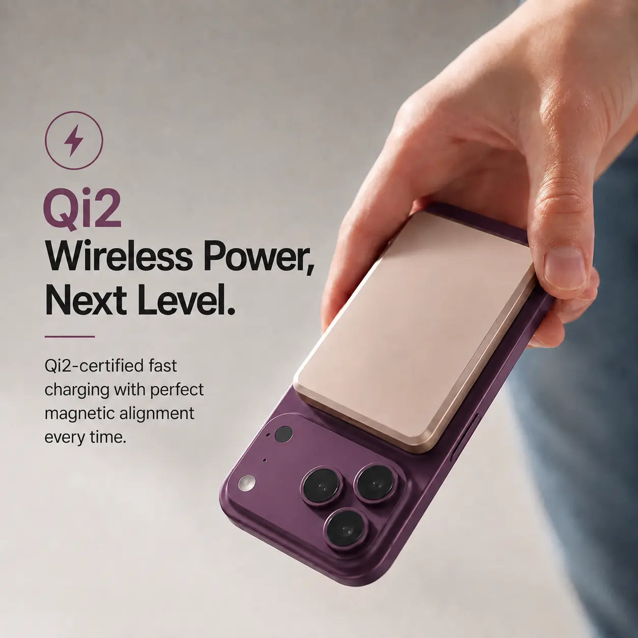 qi2 wireless power bank 5000mah