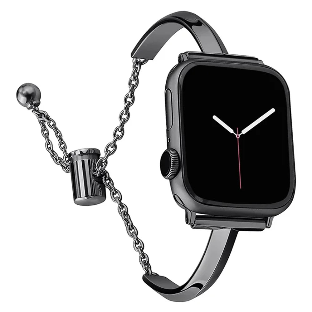 Women's Slim Stainless Steel Link Band for Apple Watch