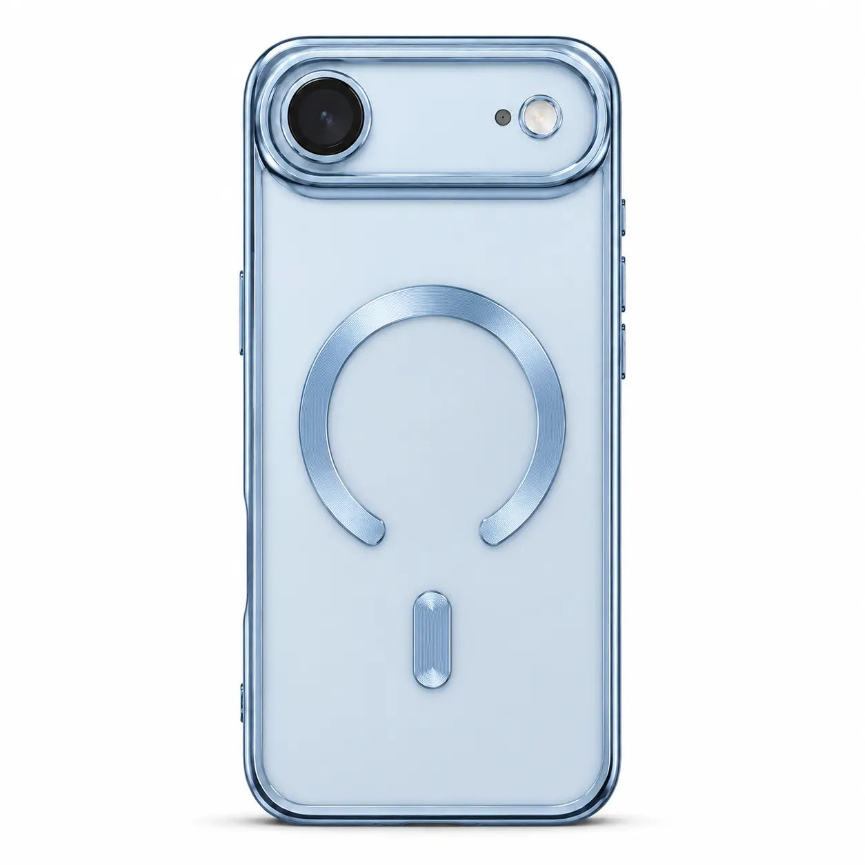 Slim transparent protective phone case with strong magnetic grip