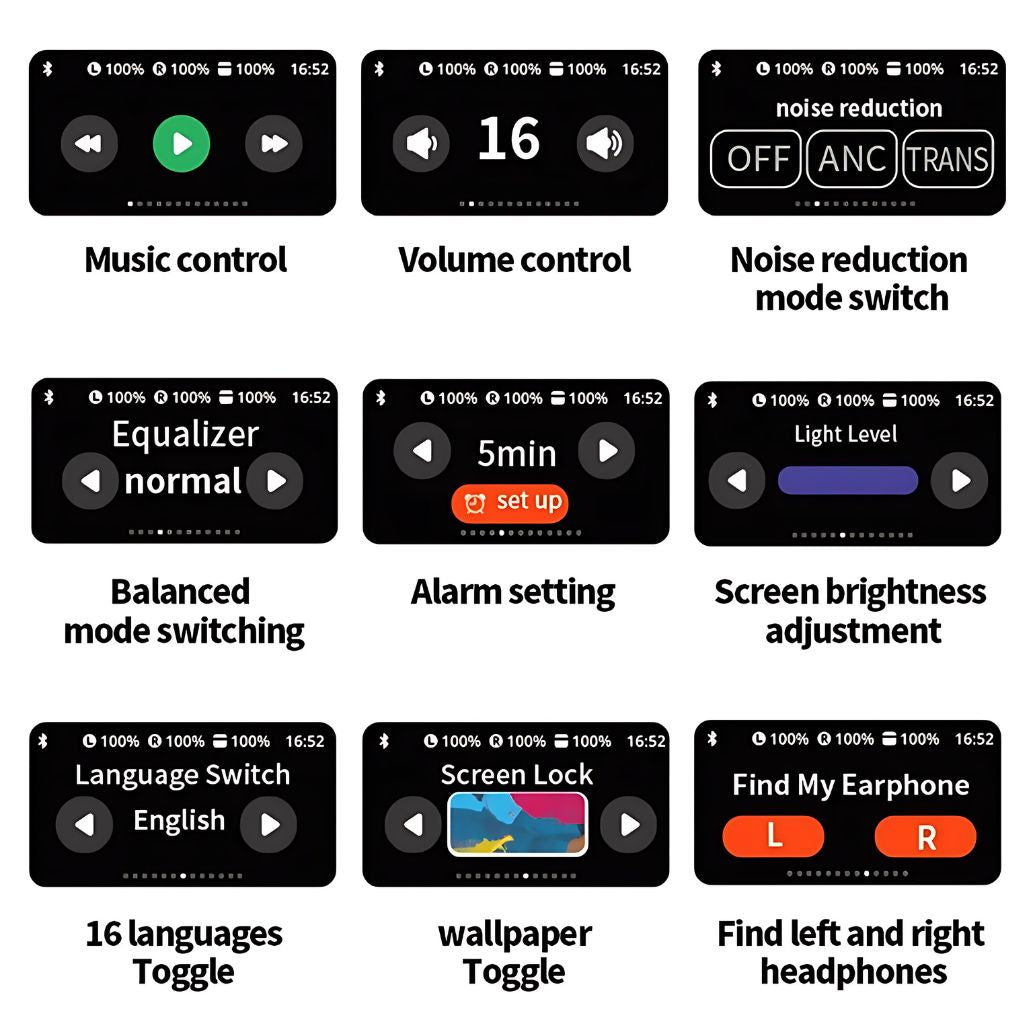 Touchscreen Smart Earbuds