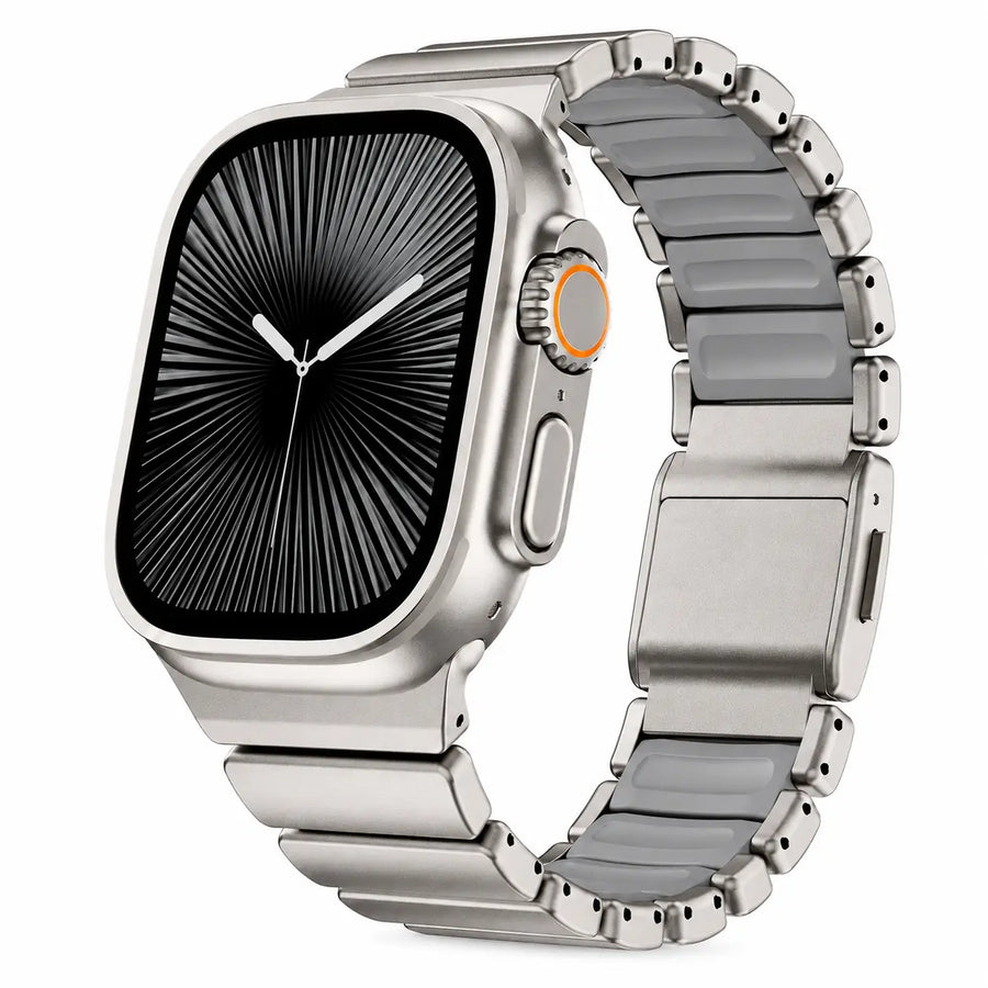 stone gray apple watch ultra titanium band