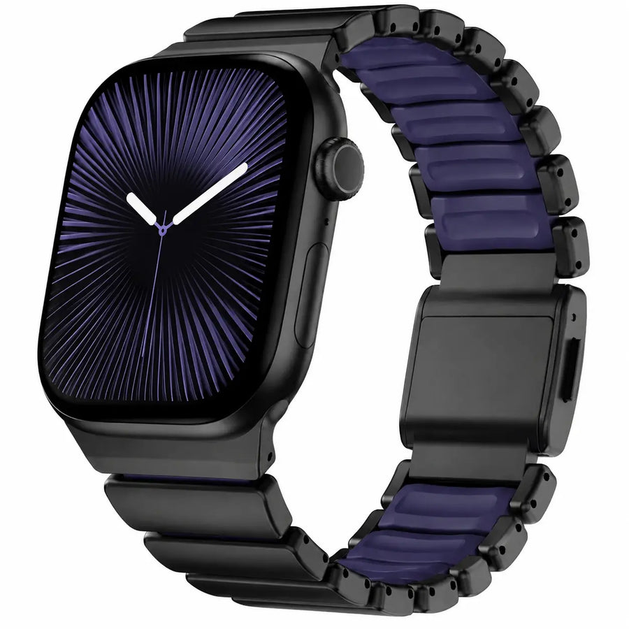violet black titanium apple watch strap